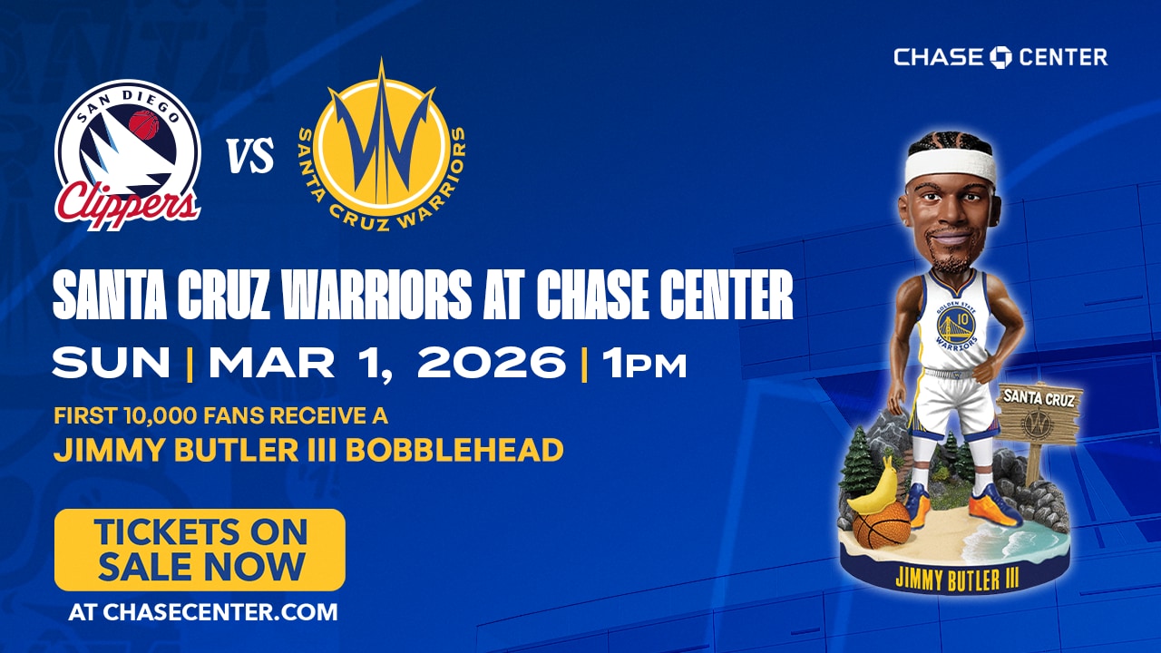 Santa Cruz Warriors Announce Annual Chase Center Game Against San
