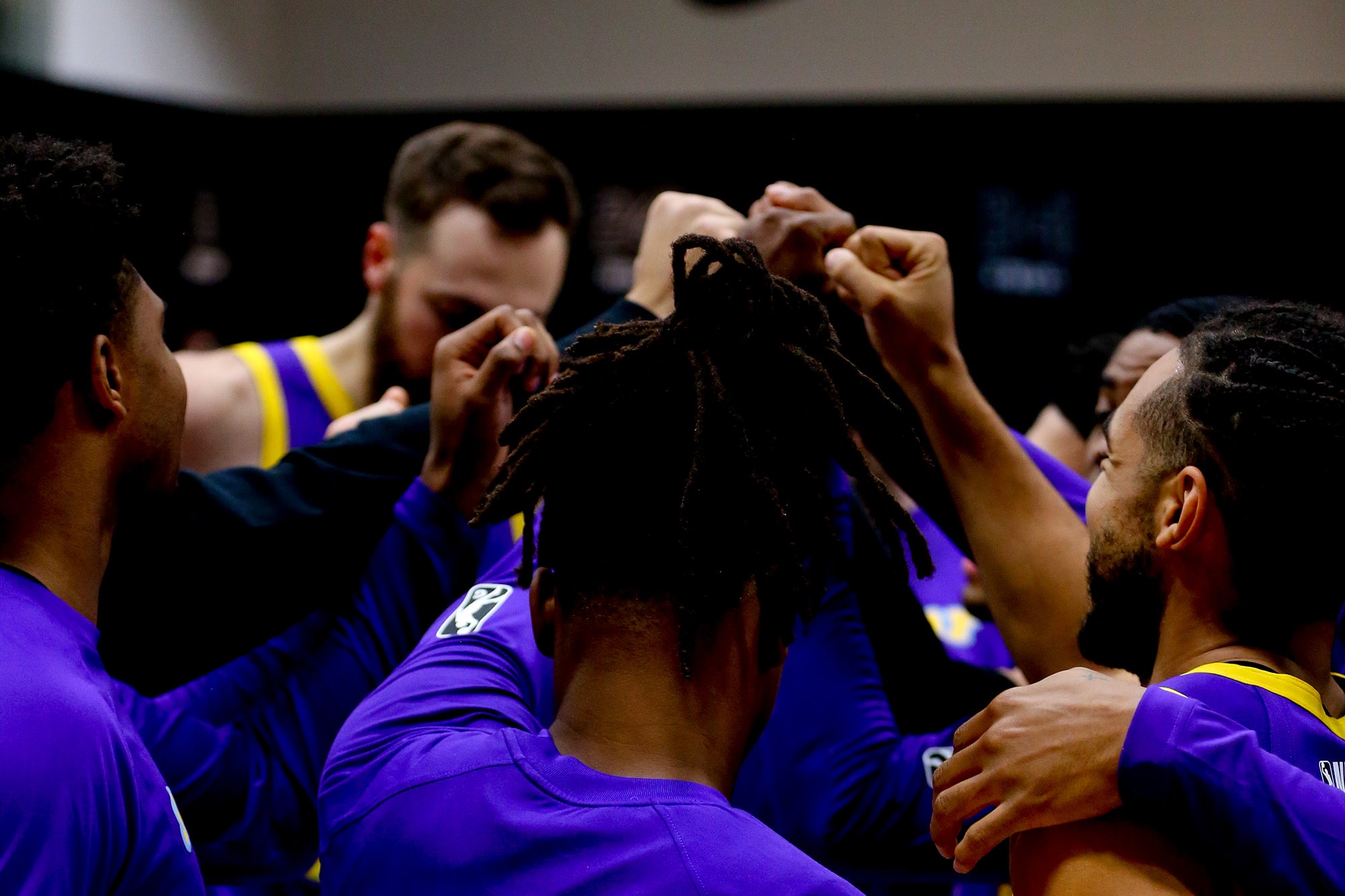 South Bay Lakers Huddle
