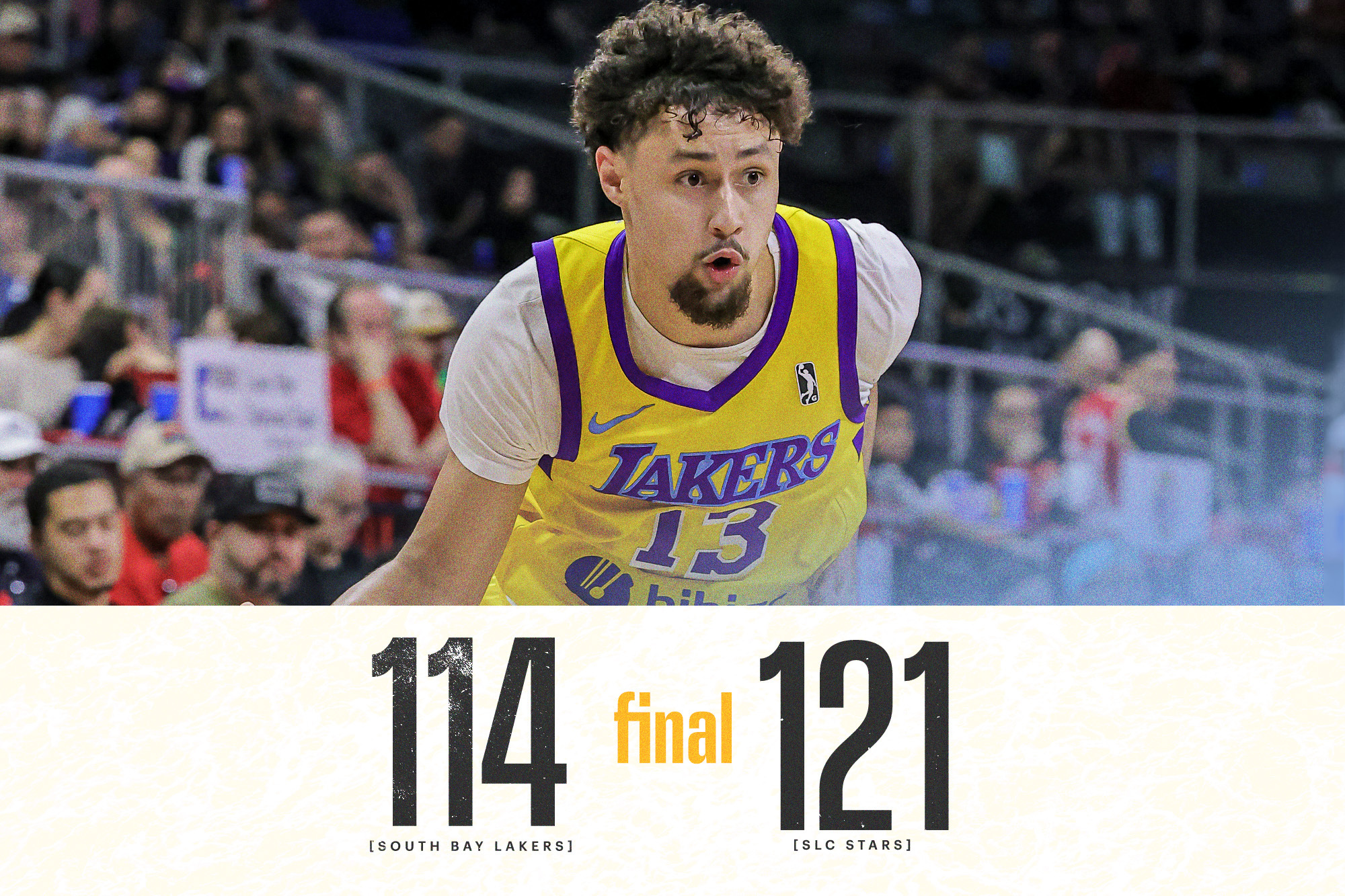 South Bay Lakers 114, Salt Lake City Stars 121 3/19/23