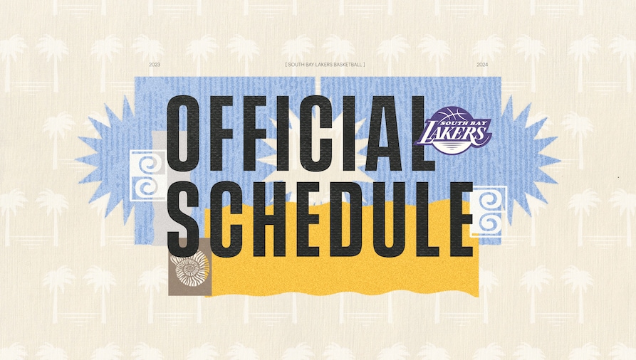 South Bay Lakers Official Schedule