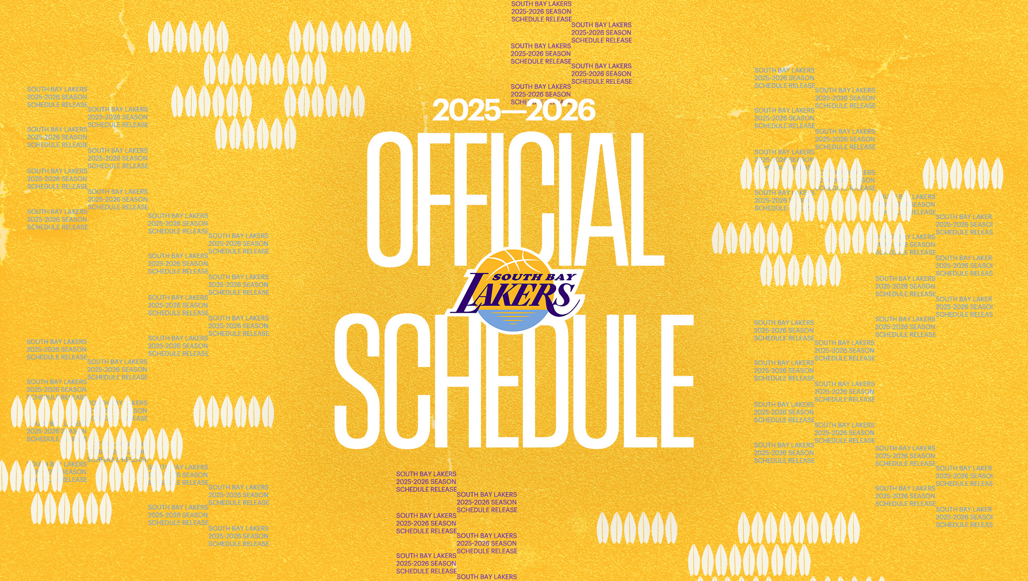 South Bay Lakers Schedule Release 2025-26
