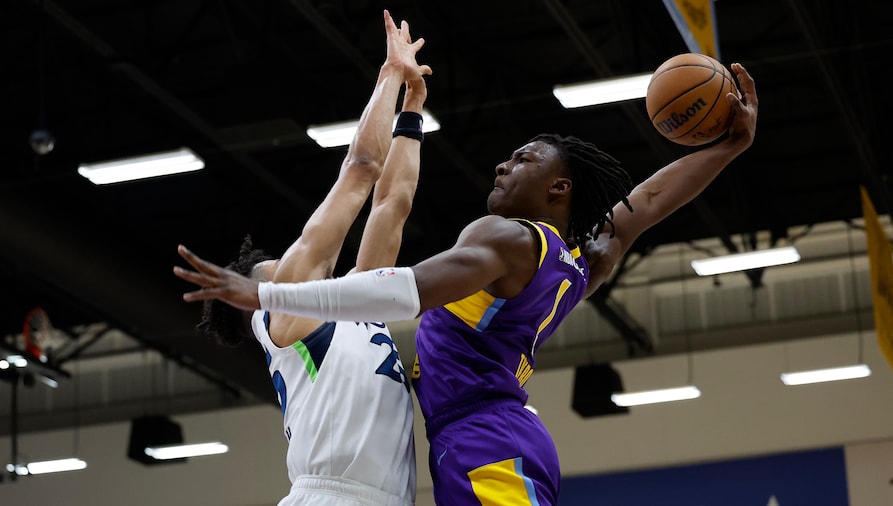Adou Thiero SOUTH BAY LAKERS TIE FRANCHISE MARK WITH 10TH CONSECUTIVE WIN