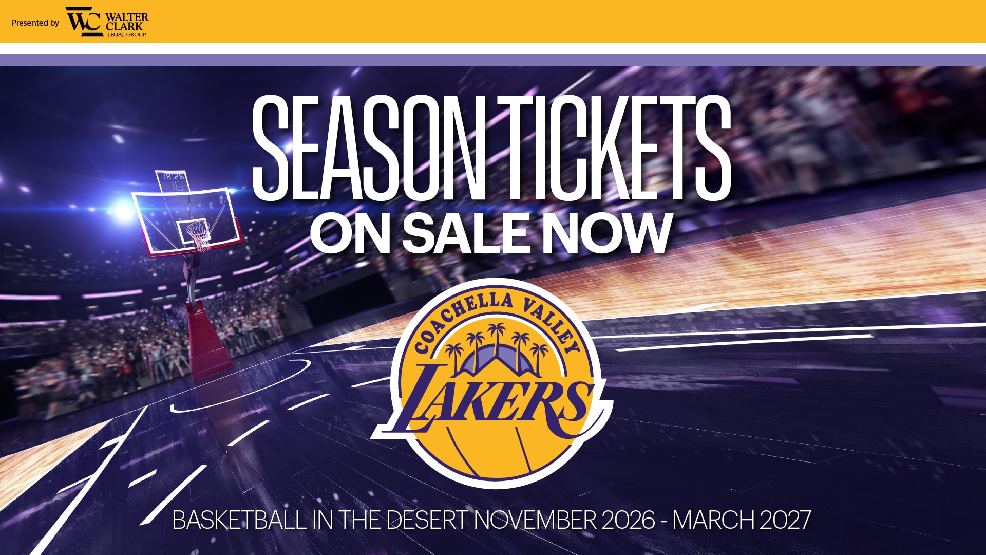 CV LAKERS Season Tickets On Sale