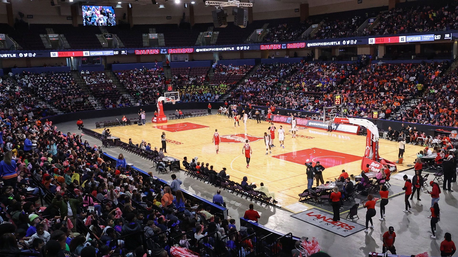 SOUTHAVEN, MS - FEBRUARY 9: A general view of the arena during a game between the Mexico City Capitanes against the Memphis Hustle during an NBA G-League game on February 9, 2023 at Landers Center in Southaven, Mississippi. (Photo by Joe Murphy/NBAE via Getty Images)
